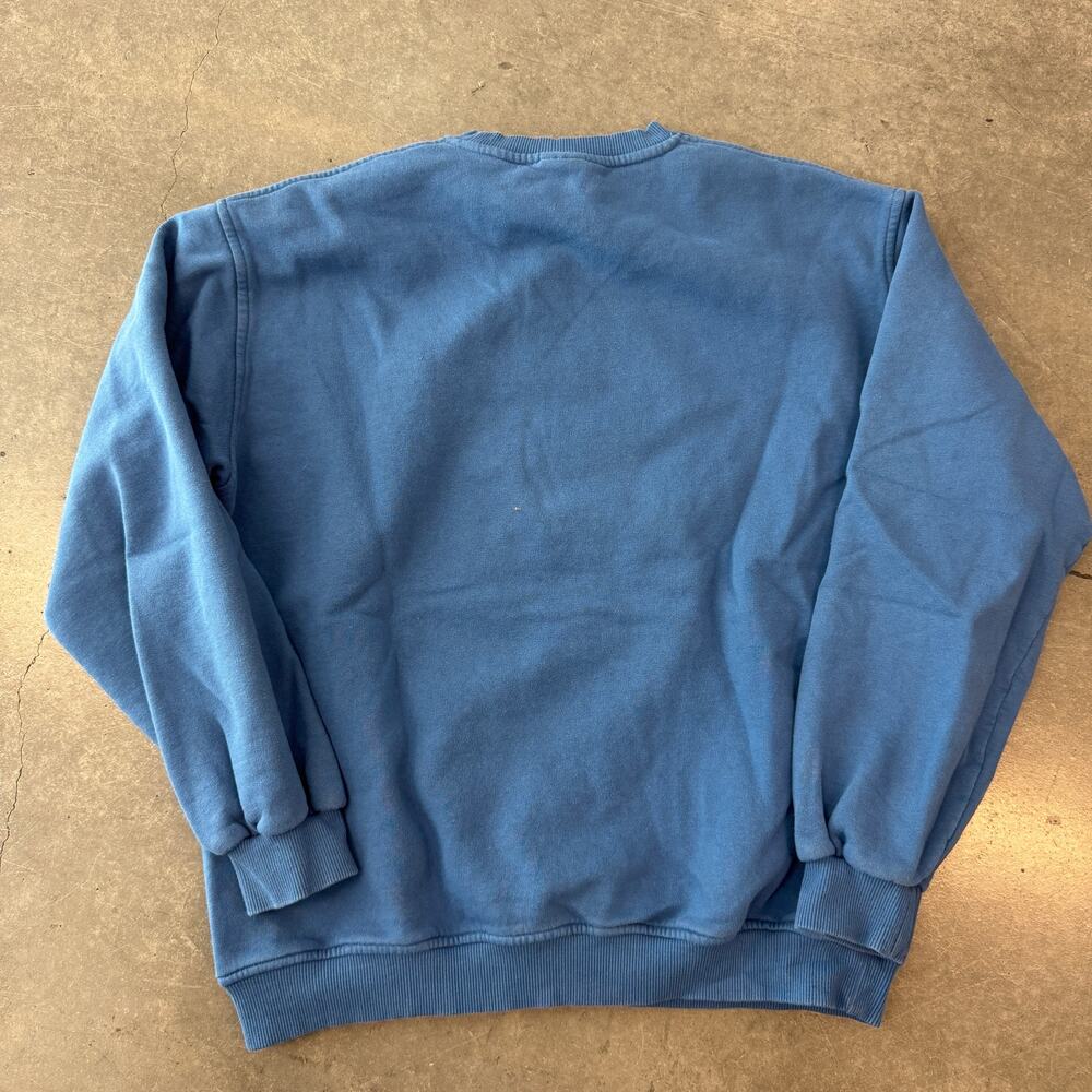 Vintage Y2K Urban Outfitters Cozy Blue 3 Longsleeve Crewneck Sweatshirt S - Picture 2 of 6